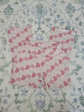 Motherhood Maternity Pink Heart-Print Lounge Pants